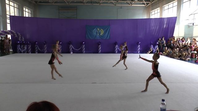 Групповые упражнения 10 ФСТ"Україна" Художественная гимнастика смотреть онлайн