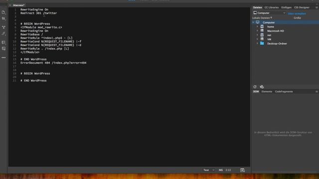 htaccess Weiterleitung in Wordpress einrichten смотреть онлайн