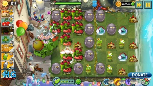 Plants vs Zombies 2 Holiday Mashup World Day 52 Hard (FINAL BOSS) смотреть онлайн