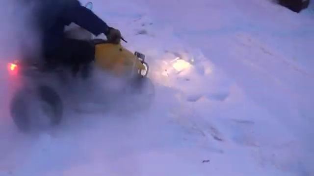 Новогодний выезд на квадроцикле с Минским мотором! смотреть онлайн
