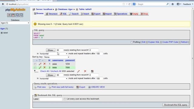 select data from mysql using php смотреть онлайн