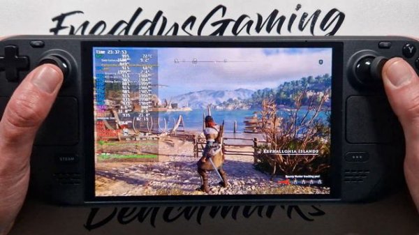 Assassins Creed Odyssey on Steam Deck OLED with Steam OS 3.6