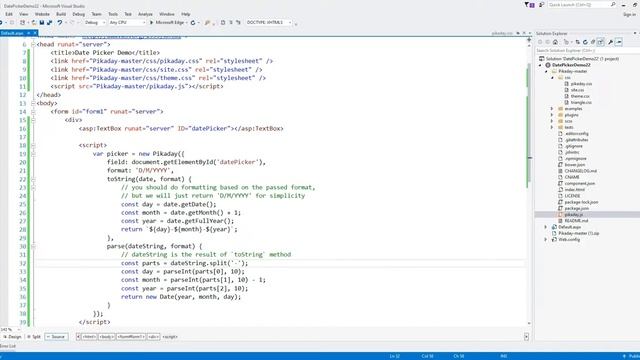 Date Picker Tutorial - asp.net c# смотреть онлайн