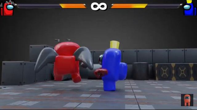 Red vs Blue | AMONG US ANIMATION 3D смотреть онлайн