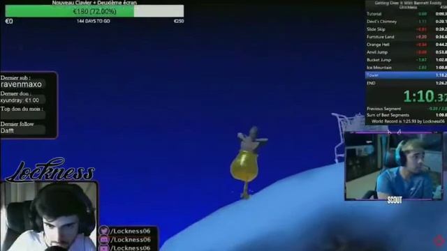 Scout and Jonathan react on getting over it world record. смотреть онлайн