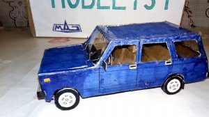 Проект готов!!! ВАЗ-2104 "Жигули" из картона (3 часть).