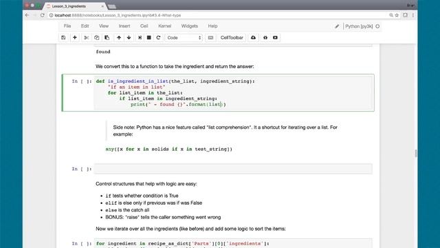 Using Python Base Types (string, int, decimal, tuple, lists) смотреть онлайн