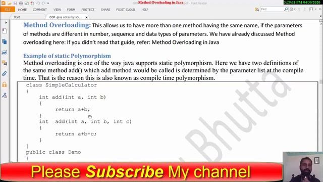 Method Overloading in Java With Example | Method Overloading Concept in Hindi | Java OOPs Tutorial смотреть онлайн