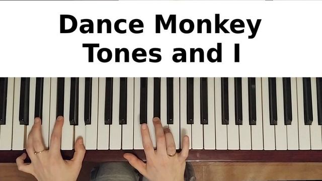 DANCE MONKEY НА ПИАНИНО УРОК 1 как играть на фортепиано дэнс манки обучение разбор туториал легко смотреть онлайн