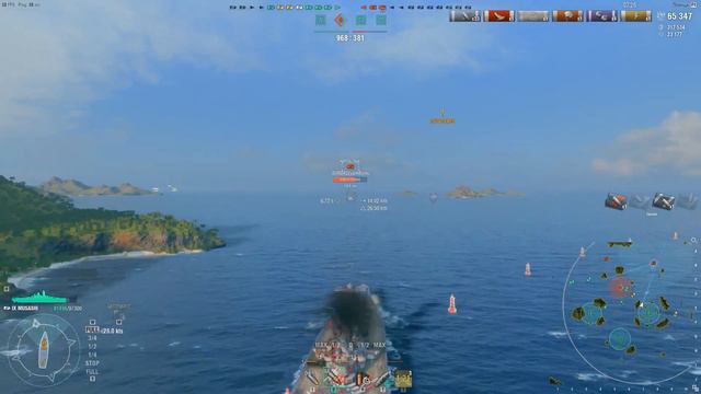 World of Warships.Обзор Musash 🇯🇵 .Премиумный линкор 9lvl смотреть онлайн