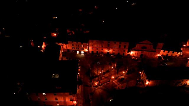 Savignone by night Drone Hubsan Zino Mini SE notte смотреть онлайн