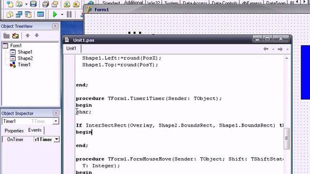 Игра Пин-Понг на delphi часть 2. смотреть онлайн