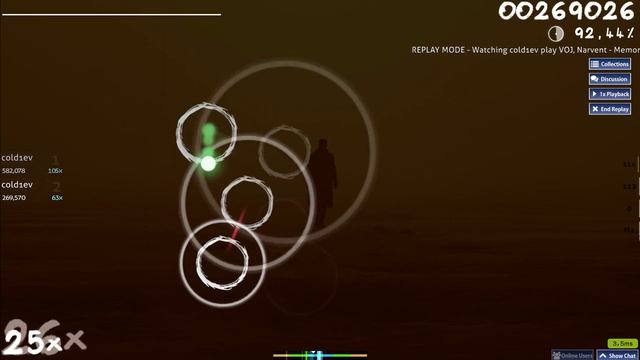 osu! VOJ, Narvent Memory Reboot Insane 08 08 2023 23 34 50 смотреть онлайн