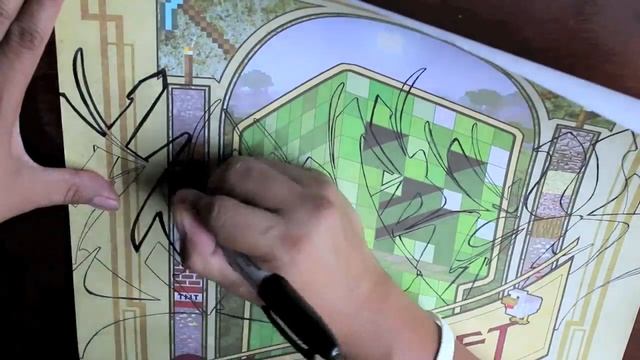MINECRAFT GRAFFITI SKETCH смотреть онлайн