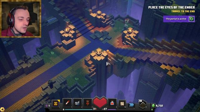 Minecraft Dungeons Ep13 - Exploring the stronghold! смотреть онлайн