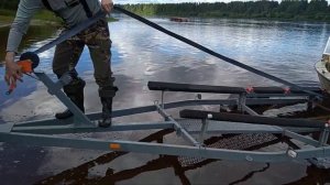 Доработка лодочного прицепа трейлер, роликовая система.