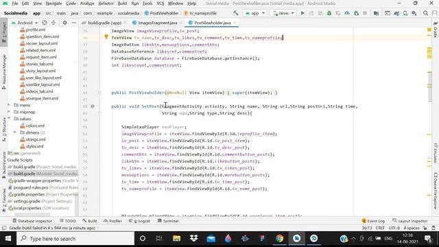 exoplayer android tutorial || Social media app using firebase 2021 смотреть онлайн