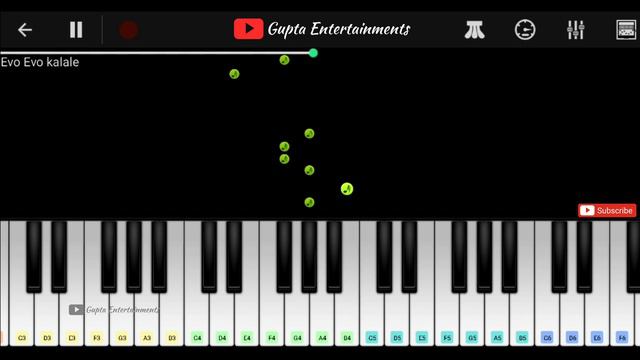 Evo Evo Kalale song piano notes | Lovestory songs | Telugu songs piano notes | Gupta Entertainments смотреть онлайн