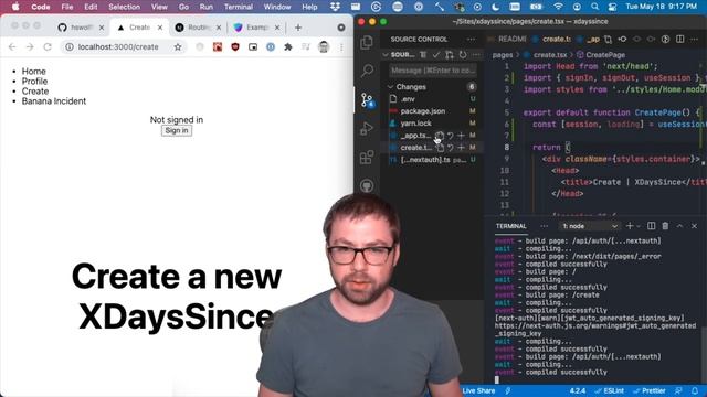 Auth Made Easy With NextAuth.js (XDaysSince Vlog, Episode 4) смотреть онлайн