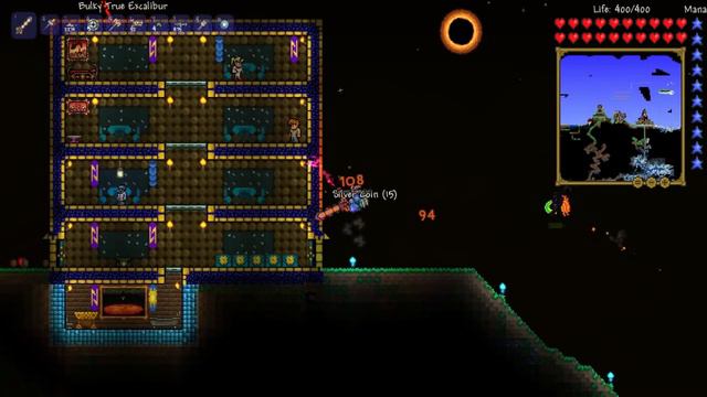 Terraria 1.2.0.2. Солнечное затмение И сломанный меч героя. смотреть онлайн