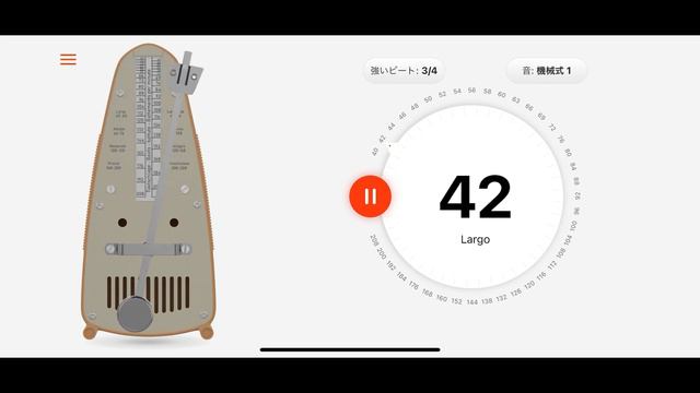 BPM 42 Tempo Metronome（メトロノーム）3拍子 смотреть онлайн