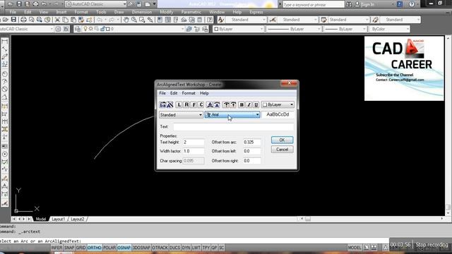 Text Around ARC with ARC Text in AutoCAD | Create ARC Text | ARC aligned Text | Text on ARC AutoCA смотреть онлайн