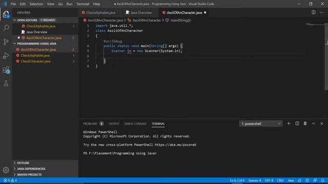 #3 | Java program to find ASCII value of an character смотреть онлайн