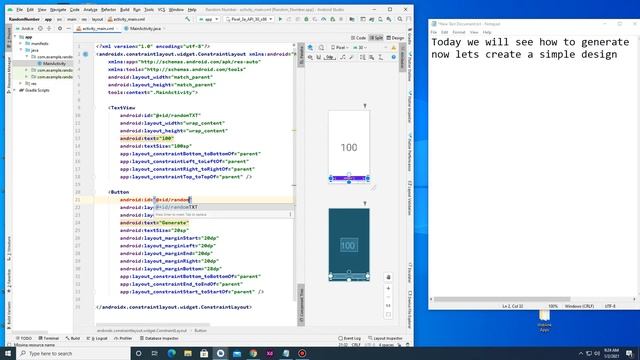How to Generate Random Number in android studio - Android Tutorial смотреть онлайн