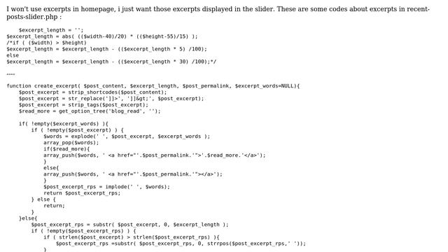 Wordpress: Manual excerpt length on recent posts slider смотреть онлайн