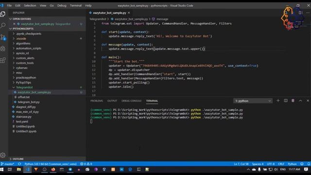 #python #telegram #bot Telegram Bot with Python Tutorial Part 3 смотреть онлайн