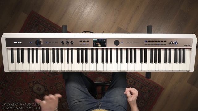 Цифровое пианино NUX NPK-20 (с автоаккомпанементом и разъёмом под микрофон) смотреть онлайн