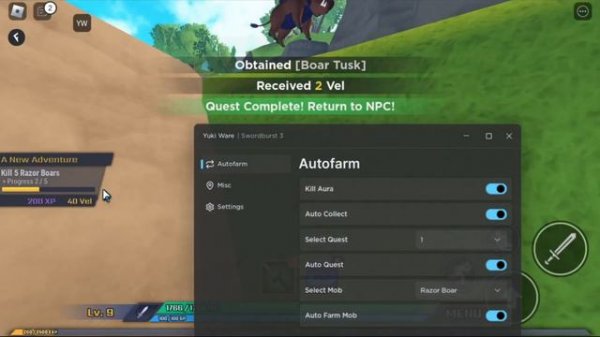 Swordburst 3 Script Hack • Best Auto Farm NO KEY [Roblox 2024]