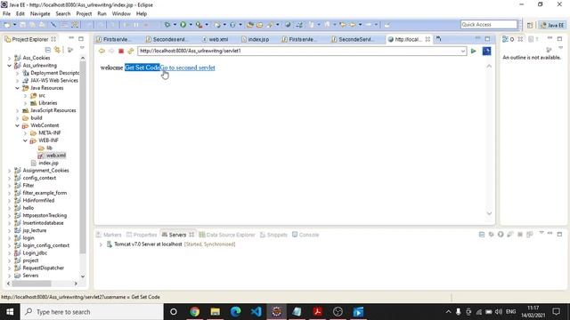 #13 URL Rewriting Interview Question | in Java Servlet using Eclipse|in Hindi # new update 2021 смотреть онлайн