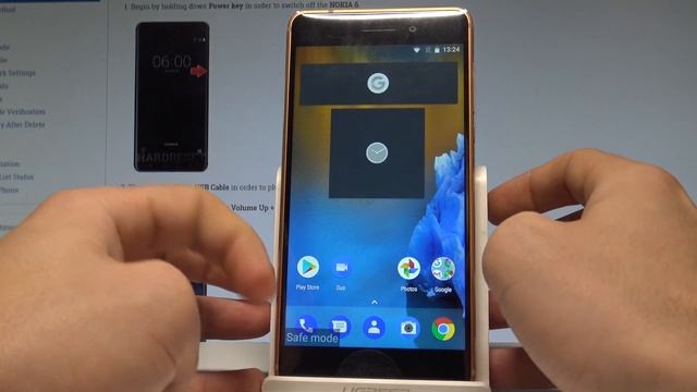 How To Enter Safe Mode In NOKIA 6 - Quit Safe Mode |HardReset.Info