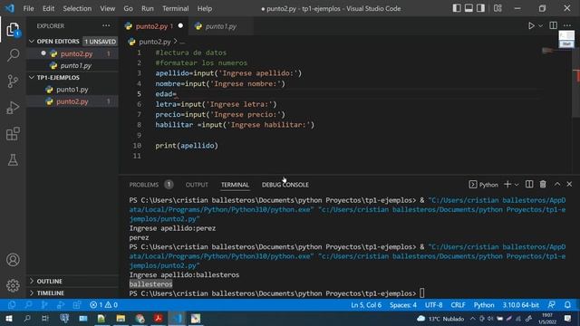 Lectura de datos y conversión de tipos de datos int float bool round en Python смотреть онлайн