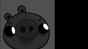 Шаблон жутких лиц Свинки из Angry birds