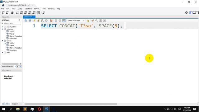 How to Add Multiple Spaces to a String in MySQL – SPACE смотреть онлайн