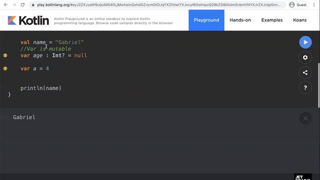 Kotlin Variables смотреть онлайн