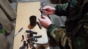 Обжимка железной гильзы