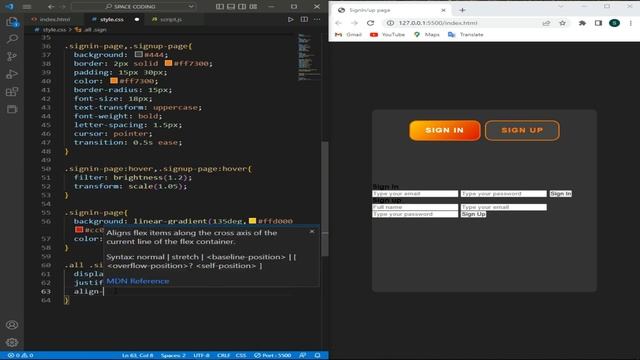 ASMR Programing - Change Signin page into Signup page in JavaScript easy from scratch - No Talking смотреть онлайн