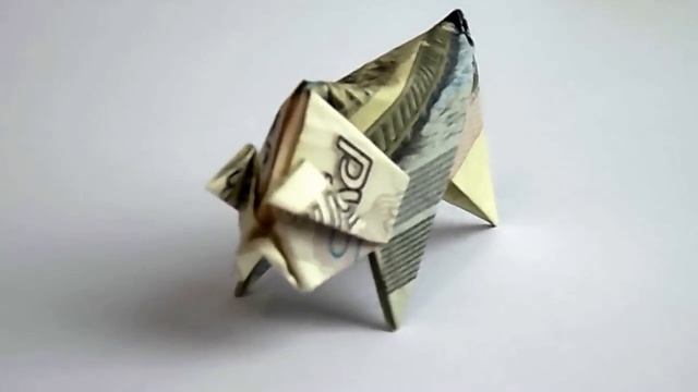 оригами из денег свинья из купюры обзор смотреть онлайн