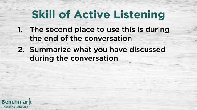 OET Speaking -  Active Listening, Echoing And Summarising | Benchmark OET