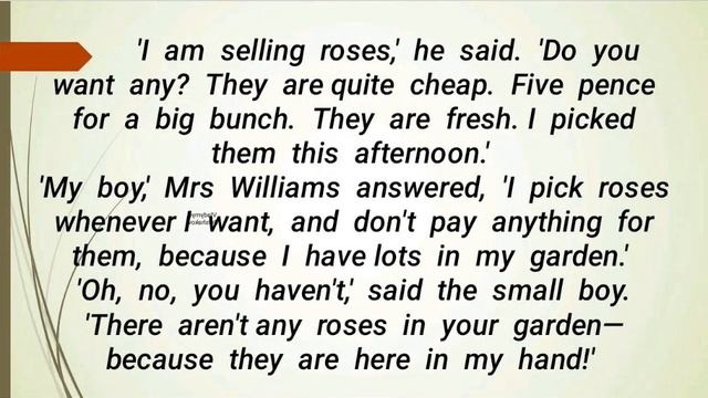 Text № 12 "The bunch of roses " in English for listening смотреть онлайн