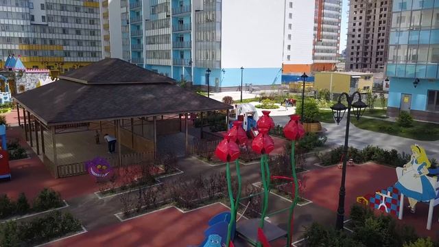 ЖК "Граффити" г. Санкт-Петербург, Приморский р-он. Благоустройство придомовой территории смотреть онлайн