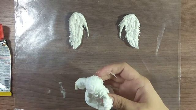 Ёлочная игрушка / Ангел / 5 часть / Крепим лицо и крылья. Формируем волосы смотреть онлайн