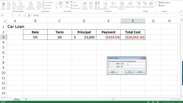 Excel 2016 Scenario Manager смотреть онлайн