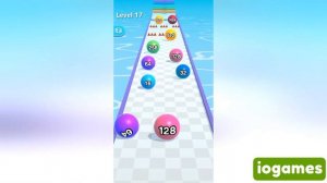 BALL RUN 2048 — 😱 8 + 8 = 32 (not 16)