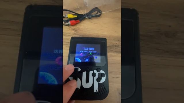 Черная игровая приставка SUP Dendy 400 игр