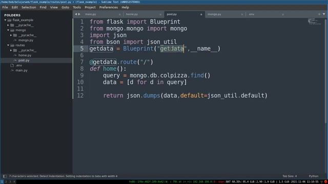 flask and MongoDB with Flask_PyMongo смотреть онлайн