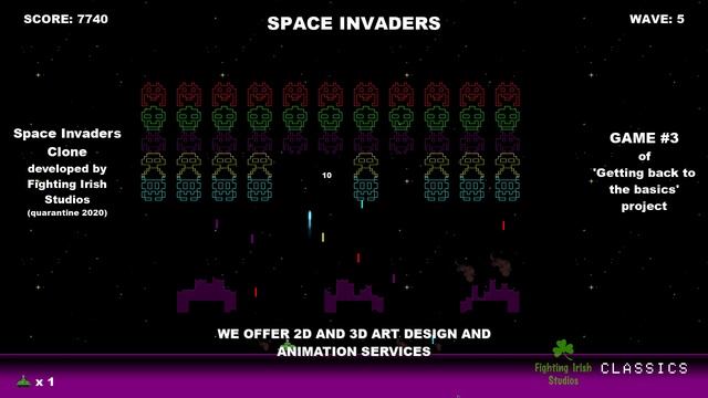 Space Invaders Classic Arcade Video Game смотреть онлайн